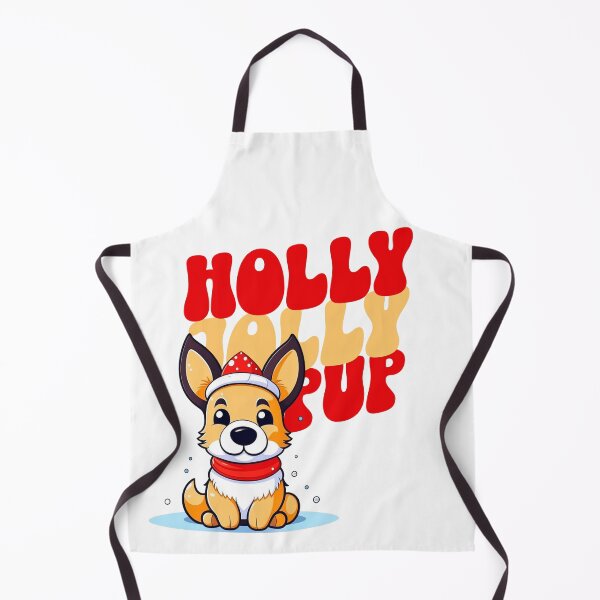 Item preview, Kawaii German Shepherd Holly Jolly Pup designed and sold by SimplyLiss.