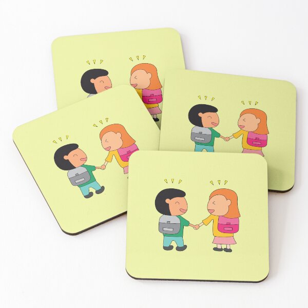 Item preview, happy brother and sister go to school together designed and sold by wordspotrayal.