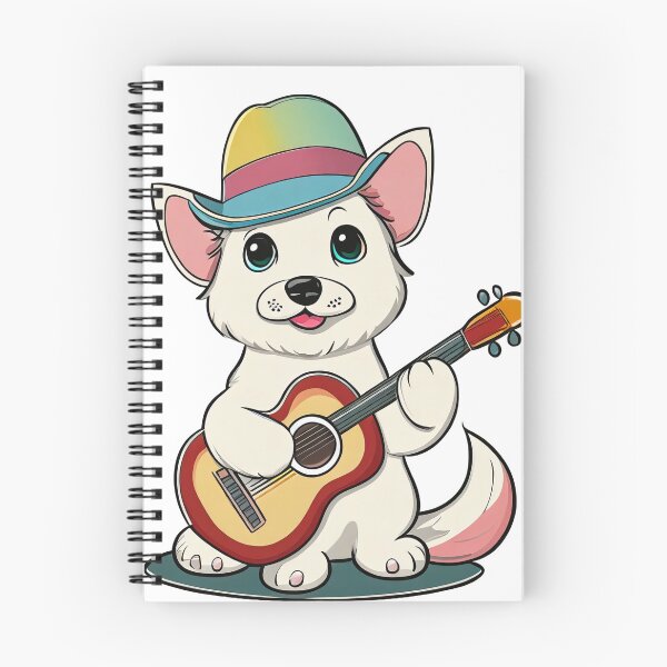 Item preview, cute dog playing guitar designed and sold by Jubjangm3.