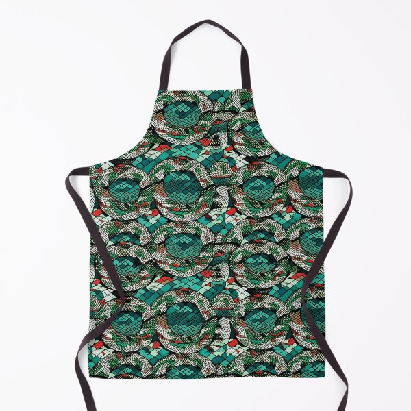 Item preview, Geometric Green Textured Snakes Pattern designed and sold by Geonimalia.