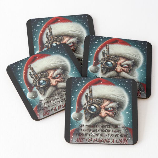 Item preview, Sinister Surveillance Santa! - He's Making a List designed and sold by Matthew Kinnersly.