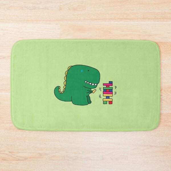 Item preview, cute monster playing jenga designed and sold by wordspotrayal.