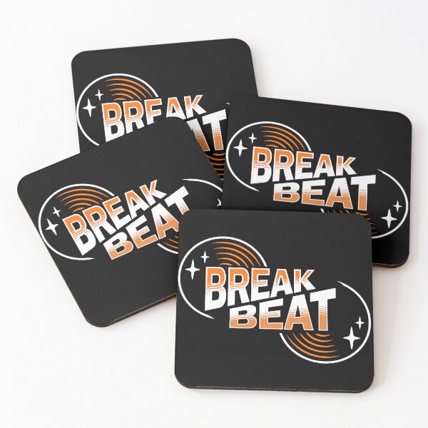 Item preview, BREAKBEAT  - Retro Vinyl (Orange)  designed and sold by Discothreadz.