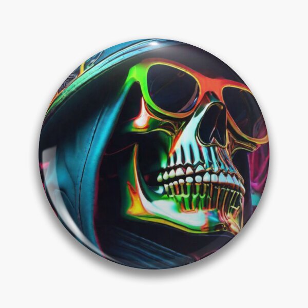 Item preview, Mick mars neon Skull designed and sold by MatrixTattoo.