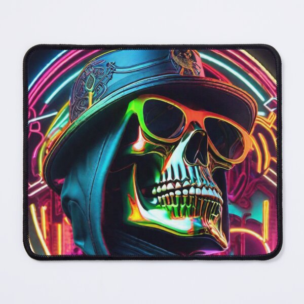 Item preview, Mick mars neon Skull designed and sold by MatrixTattoo.