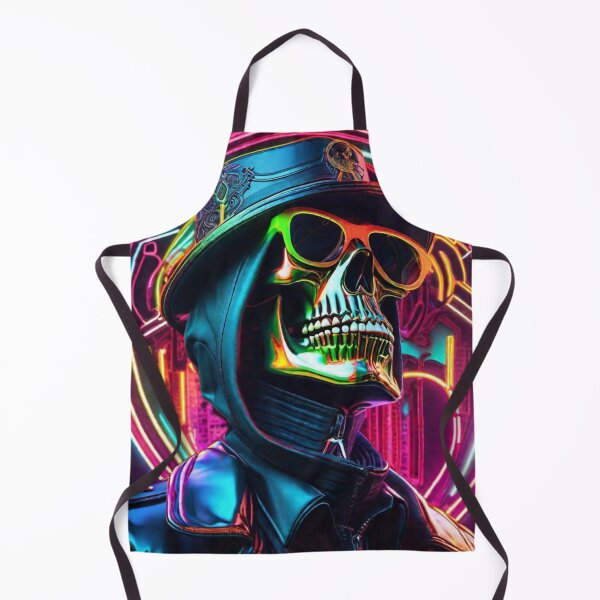 Item preview, Mick mars neon Skull designed and sold by MatrixTattoo.