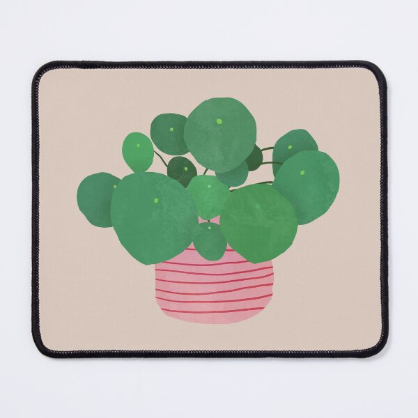 Item preview, pilea interior plant dusty pink designed and sold by alienrabbit.