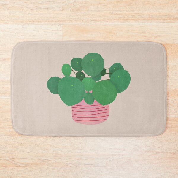 Item preview, pilea interior plant dusty pink designed and sold by alienrabbit.