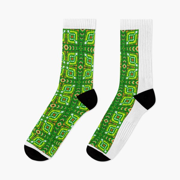 Artikelvorschau, Green geometric shapes rhombus tiles arranged seamless  entworfen und verkauft von Aesthetic shapes design.