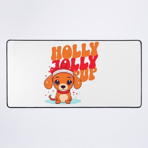 Item preview, Kawaii Dachshund Holly Jolly Pup designed and sold by SimplyLiss.