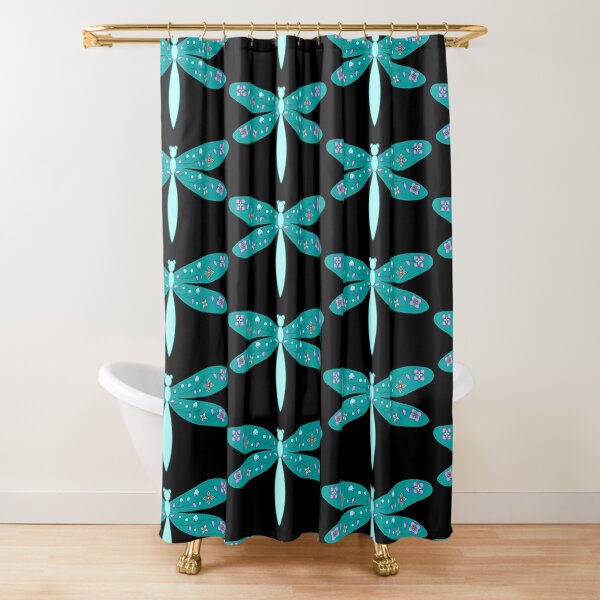 Item preview, Dragonfly Floral Teal designed and sold by Niibidoon.
