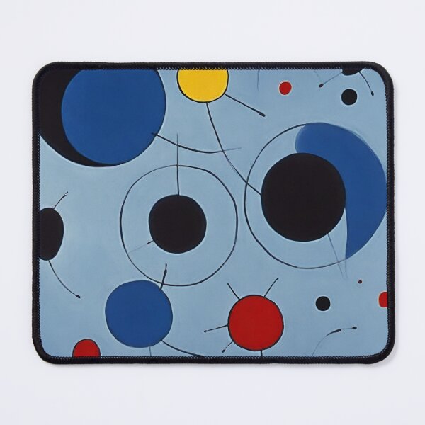 Item preview, Joan Miro Inspired Abstract Light Blue Circles designed and sold by bettypure.
