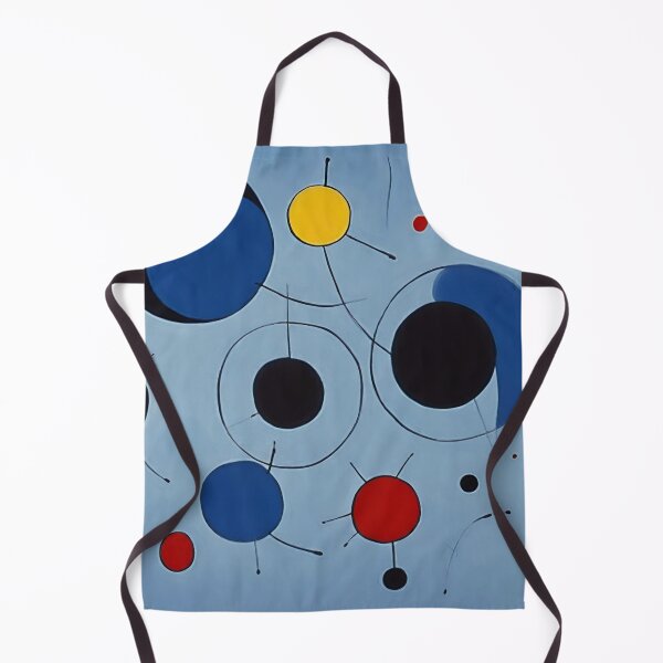 Item preview, Joan Miro Inspired Abstract Light Blue Circles  designed and sold by bettypure.