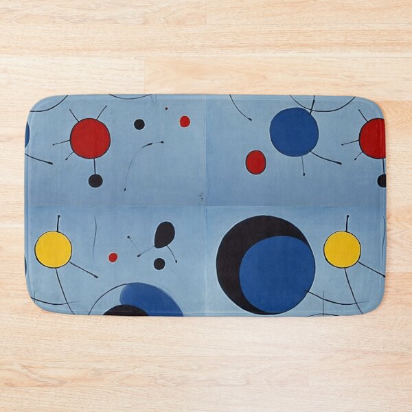 Item preview, Joan Miro Inspired Abstract Light Blue Circles  designed and sold by bettypure.