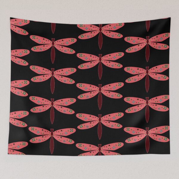Item preview, Red Dragonfly Floral designed and sold by Niibidoon.