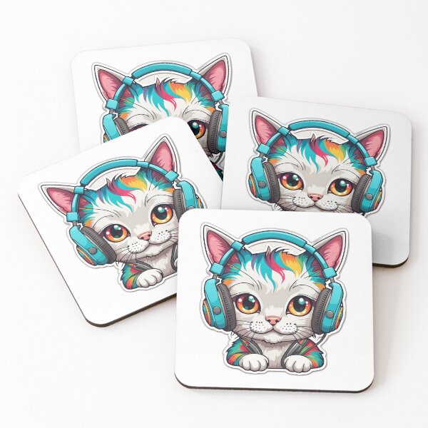 Item preview, Cat with Headphone designed and sold by Gabriel0x.