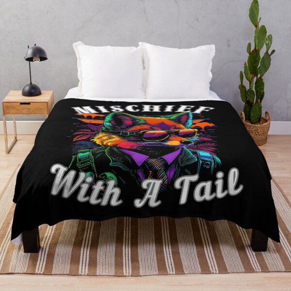 Item preview, Mischief With A Tail. fox quote designed and sold by FoxVibes.