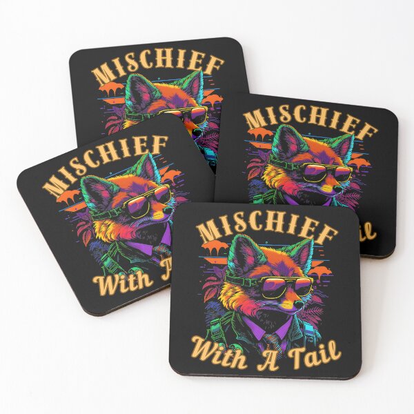 Item preview, Mischief With A Tail. fox saying designed and sold by FoxVibes.