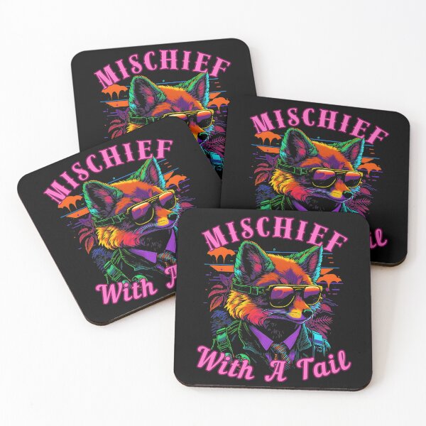 Item preview, Mischief With A Tail. fox foxes designed and sold by FoxVibes.