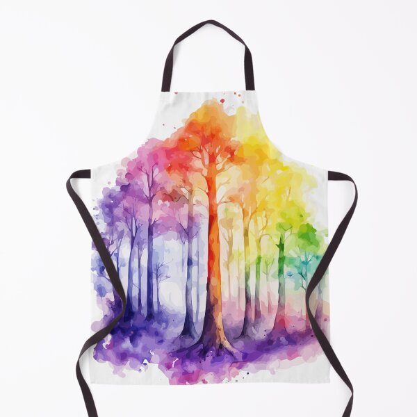 Item preview, Rainbow forest watercolor designed and sold by Grypis.
