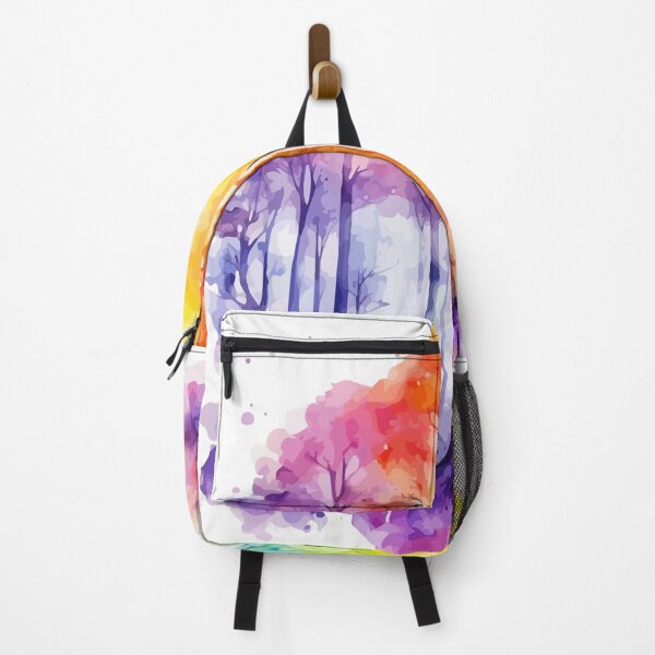 Item preview, Rainbow forest watercolor designed and sold by Grypis.