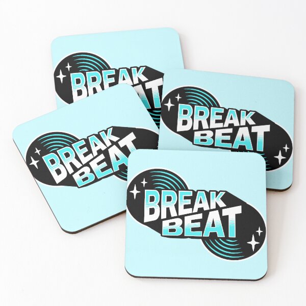Item preview, BREAKBEAT  - Retro Vinyl (Blue)   designed and sold by Discothreadz.
