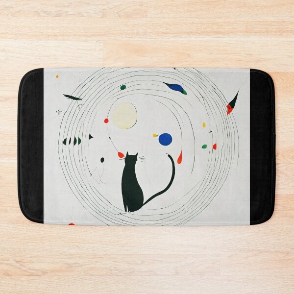 Item preview, Joan Miro Inspired Abstract Cat with a Yarn  designed and sold by bettypure.