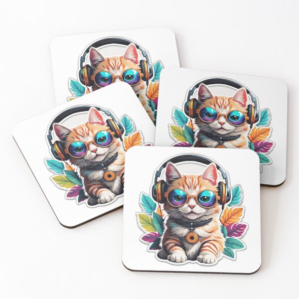 Item preview, Cat with Headphone designed and sold by Gabriel0x.