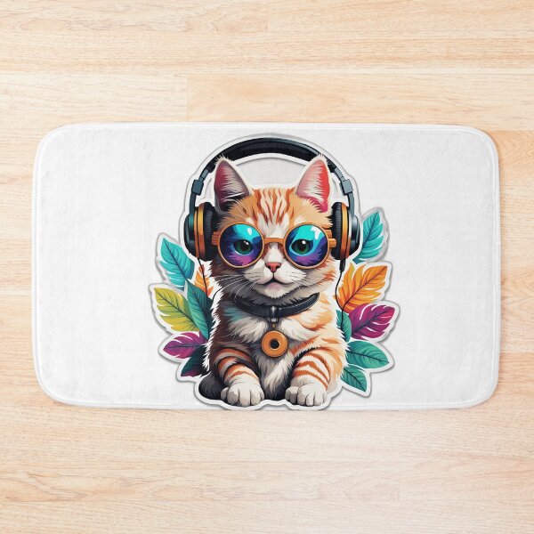 Item preview, Cat with Headphone designed and sold by Gabriel0x.