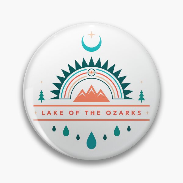 Item preview, LAKE OF THE OZARKS boho rainbow moon designed and sold by LeapDaze.