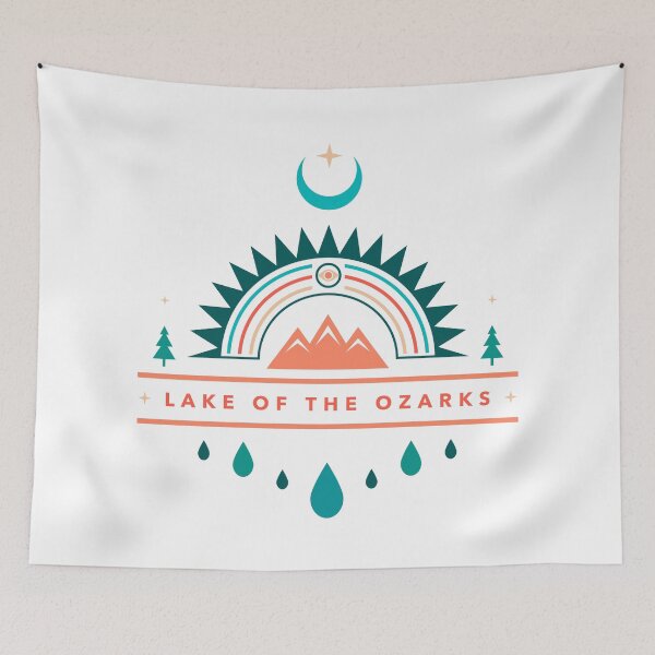 Item preview, LAKE OF THE OZARKS boho rainbow moon designed and sold by LeapDaze.