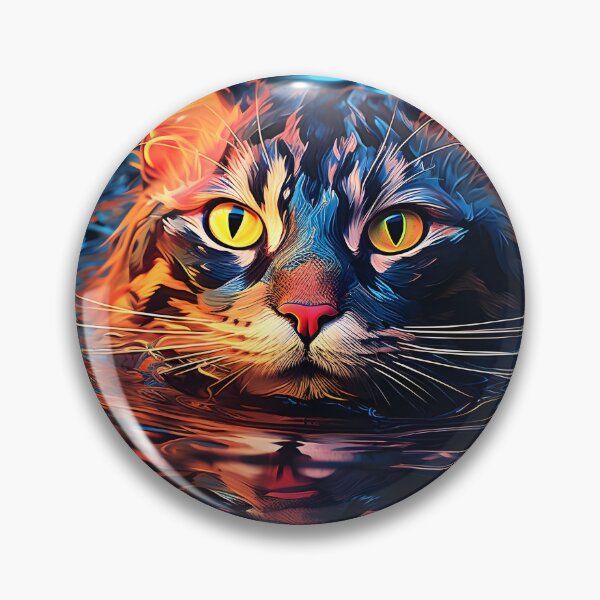 Artikelvorschau, Abstrakter Katzen-Wasser-Illusions-Kunstdruck entworfen und verkauft von dcrc.