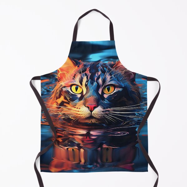 Artikelvorschau, Abstrakter Katzen-Wasser-Illusions-Kunstdruck entworfen und verkauft von dcrc.