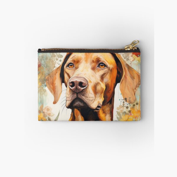 Item preview, Hungarian Vizsla Pointer Dog Art Portrait designed and sold by WallyPink.