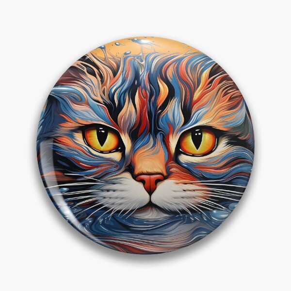Artikelvorschau, Abstrakter Katzen-Wasser-Illusions-Kunstdruck entworfen und verkauft von dcrc.