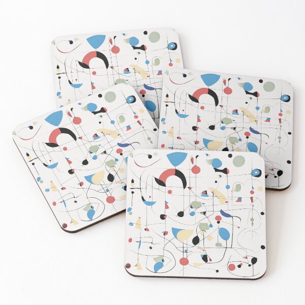 Item preview, Joan Miro Inspired Abstract Lines and Connections  designed and sold by bettypure.