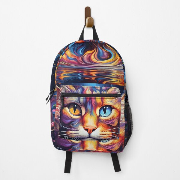 Item preview, abstract cat water illusion art print designed and sold by dcrc.