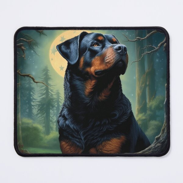 Item preview, Rottweiler In Enchanted Forest designed and sold by Nocturne  Paws.