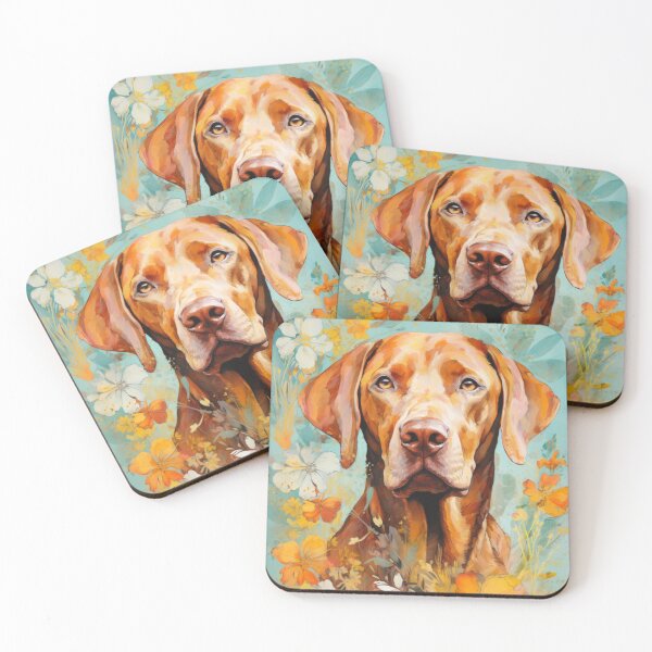 Item preview, Vizsla Hungarian Hound Dog Art Portrait designed and sold by WallyPink.