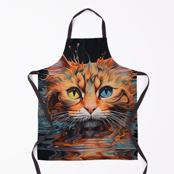 Artikelvorschau, Abstrakter Katzen-Wasser-Illusions-Kunstdruck entworfen und verkauft von dcrc.