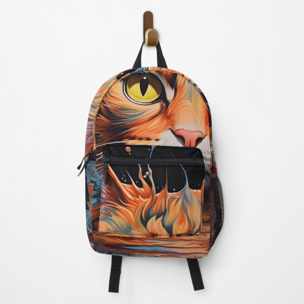 Item preview, abstract cat water illusion art print designed and sold by dcrc.