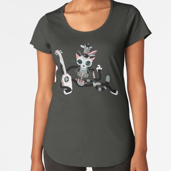 Undead Balalaika Cat Premium Scoop T-Shirt