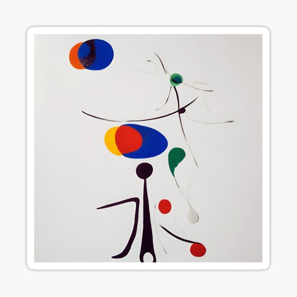 Aperçu de l'œuvre Joan Miro a inspiré l’humain abstrait créée et vendue par bettypure.