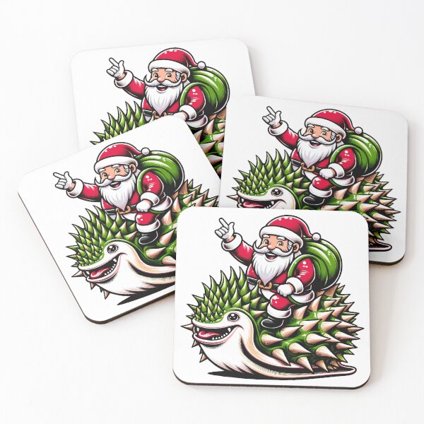 Item preview, Merry Durian Snail Ride - Santa's Tropical Christmas designed and sold by AIARTIST1.