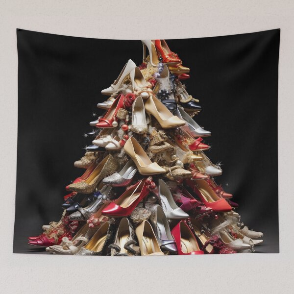 Item preview, Christmas tree made of womens shoes designed and sold by dcrc.