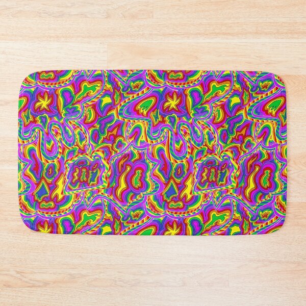 Item preview, Pink Acid Rainbow Tile designed and sold by Tweetyeti.