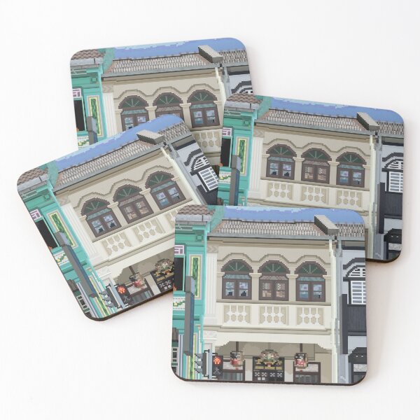Item preview, Shopfront in Singapore Pixel Art designed and sold by HeatherUnderground.