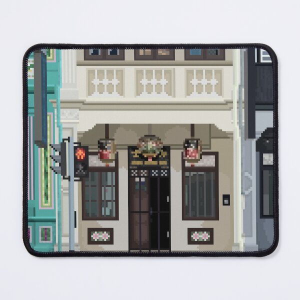 Item preview, Shopfront in Singapore Pixel Art designed and sold by HeatherUnderground.
