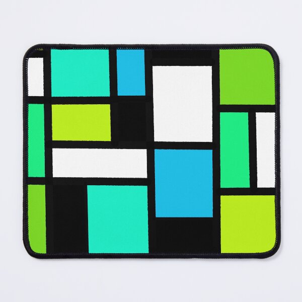 Item preview, Bauhause stained glass Blue and green designed and sold by SoshanaC.
