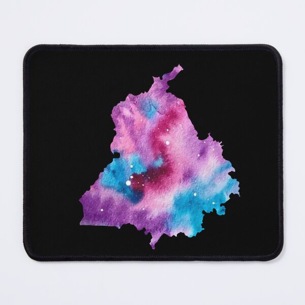 Item preview, ਪੰਜਾਬ / Punjab Map (watercolour) designed and sold by PurpleClouds26.
